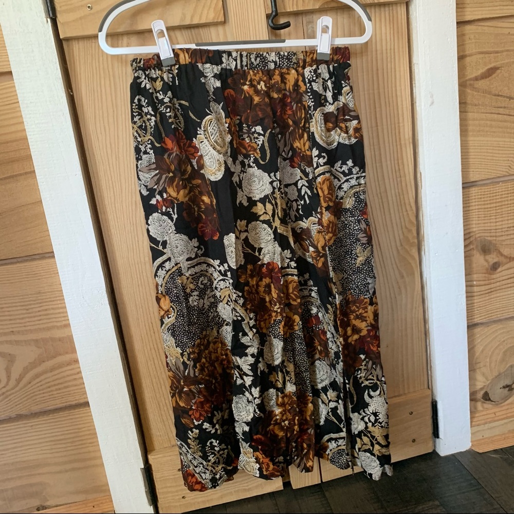 Thrifted midi skirt with slit